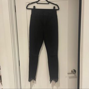 MOTHER DENIM black skinny jeans